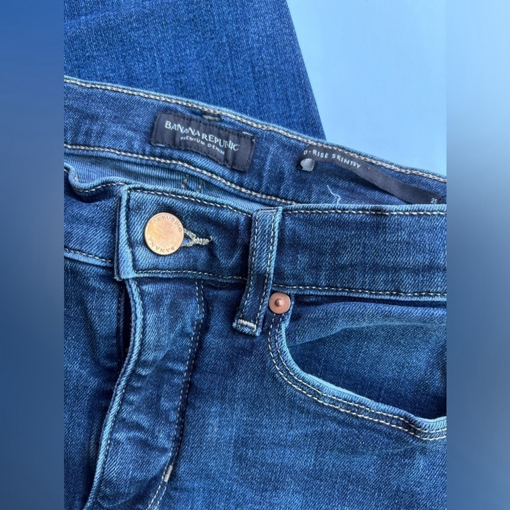 Banana Republic high-rise skinny jeans size 25.​ - Picture 2 of 6